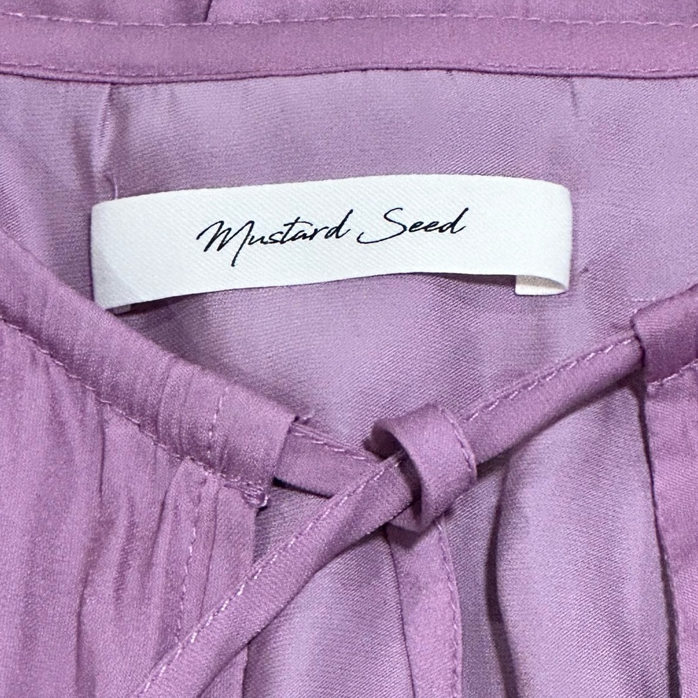 Mustard Seed. Lavender Ruffle Mini Dress - Picture 2 of 11
